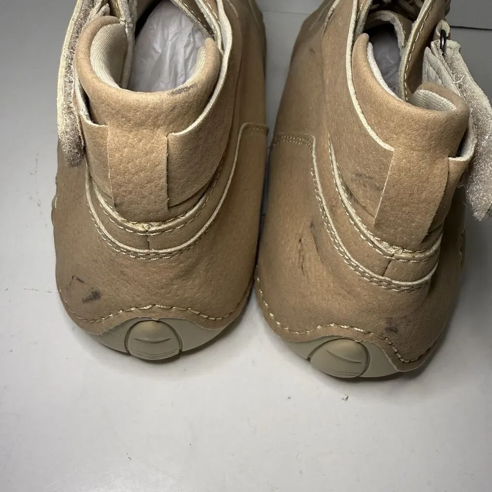 LDECK Barefoot Chukka Boots Mens EU 45 US 11 Tan Suede Minimalist Shoes